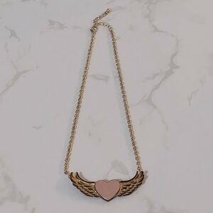 Urban Outfitters Heart Wings Chain Necklace